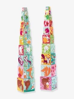 Vertbaudet 22 10 Cubes Forêt DJECO Vert - Djeco