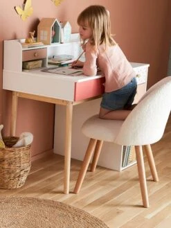 Chaise Fausse Fourrure Enfant Ivoire - Vertbaudet -Vertbaudet chaise fausse fourrure enfant 3