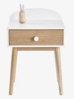 Chevet Avec Poignées Personnalisables LIGNE CONFETTI Blanc - Vertbaudet -Vertbaudet chevet avec poignees personnalisables ligne confetti 3