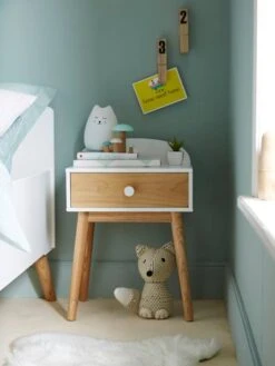 Chevet Avec Poignées Personnalisables LIGNE CONFETTI Blanc - Vertbaudet -Vertbaudet chevet avec poignees personnalisables ligne confetti 5