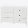 Commode 6 Tiroirs LIGNE SIRIUS Blanc Clair Uni - Vertbaudet -Vertbaudet commode 6 tiroirs ligne sirius