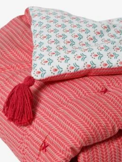 Couvre-lit EDEN INDIA Rose / Multicolore - Vertbaudet -Vertbaudet couvre lit eden india 3