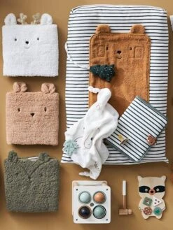 Doudou Carré + Hochet GREEN FOREST Multicolore - Vertbaudet 10 Doudou Carré + Hochet GREEN FOREST Multicolore - Vertbaudet -Vertbaudet doudou carre hochet green forest 2