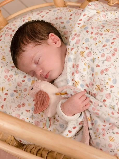 Doudou Carré Oiseau - Flowers & Butterflies - LITTLE DUTCH Rose Pâle - Little Dutch 6 Doudou Carré Oiseau - Flowers & Butterflies - LITTLE DUTCH Rose Pâle - Little Dutch – Image 4