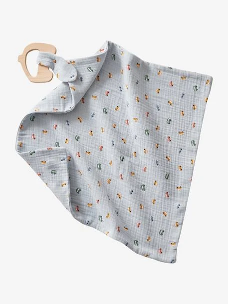 Doudou En Gaze De Coton + Hochet Bois EN VOITURE SIMON Multicolore - Vertbaudet 3 Doudou En Gaze De Coton + Hochet Bois EN VOITURE SIMON Multicolore - Vertbaudet