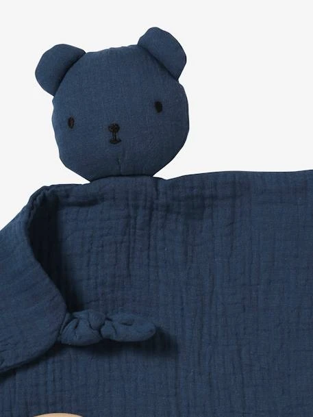 Doudou En Gaze De Coton + Hochet Rond Vert - Vertbaudet 5 Doudou En Gaze De Coton + Hochet Rond Vert - Vertbaudet – Image 3