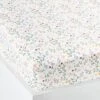 Drap-housse Bébé FLEURETTES Ecru / Multico - Vertbaudet