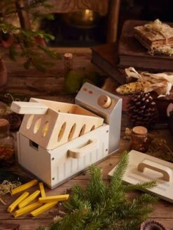 Nouvelles Arrivées 5 Friteuse En Bois FSC® Beige - Vertbaudet