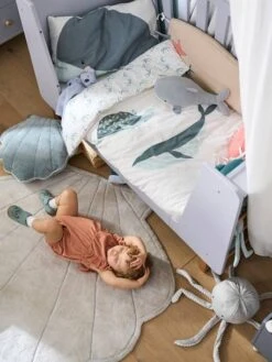 Grand Tapis En Fourrure Coquillage SOUS L'OCÉAN Ecru - Vertbaudet -Vertbaudet grand tapis en fourrure coquillage sous locean 2