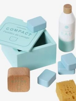 Kit Produits Ménagers En Bois FSC® Blanc - Vertbaudet -Vertbaudet kit produits menagers en bois fsc 3