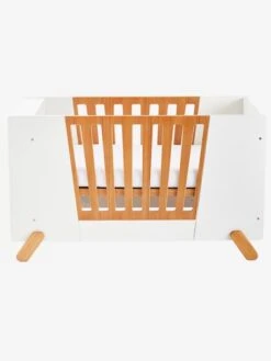 Lit Bébé Avec Barrière Amovible + Rangement Bibliothèque LIGNE PIROUETTE Blanc - Vertbaudet -Vertbaudet lit bebe avec barriere amovible rangement bibliotheque ligne pirouette 5