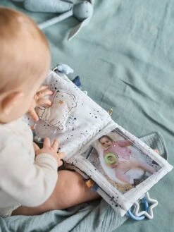 Livre D'éveil Et Photos CÉLESTE Bleu - Vertbaudet -Vertbaudet livre deveil et photos celeste 3