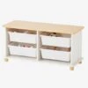 Meuble De Rangement + 4 Bacs LIGNE PTILOU Blanc/bois - Vertbaudet 2 Meuble De Rangement + 4 Bacs LIGNE PTILOU Blanc/bois - Vertbaudet -Vertbaudet meuble de rangement 4 bacs ligne ptilou