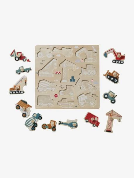 Puzzle Boutons Chantier En Bois FSC® Jaune - Vertbaudet 5 Puzzle Boutons Chantier En Bois FSC® Jaune - Vertbaudet – Image 3