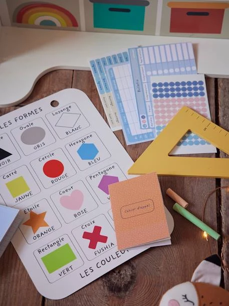 Salle De Classe Triptyque En Bois FSC® Multicolore - Vertbaudet 5 Salle De Classe Triptyque En Bois FSC® Multicolore - Vertbaudet – Image 3