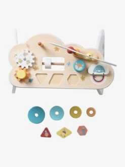 Table Basse D'activités Nuage Les Amis De La Forêt En Bois FSC® Blanc - Vertbaudet -Vertbaudet table basse dactivites nuage les amis de la foret en bois fsc 3