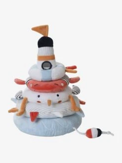 Tour à Empiler En Tissu LEON SUR LE PONTON Multicolore - Vertbaudet