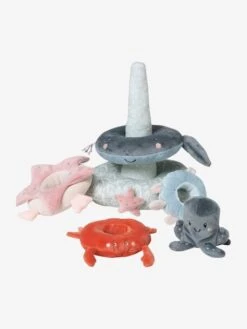 Tour à Empiler En Tissu SOUS L'OCÉAN Gris - Vertbaudet 8 Tour à Empiler En Tissu SOUS L'OCÉAN Gris - Vertbaudet -Vertbaudet tour a empiler en tissu sous locean 2