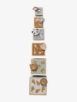 Tour De Cubes Avec Formes à Encastrer En Bois FSC® Beige - Vertbaudet -Vertbaudet tour de cubes avec formes a encastrer en bois fsc 3